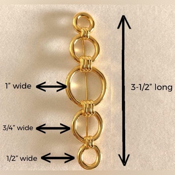 Vintage Estate Monet Pin - Picture 4 of 14